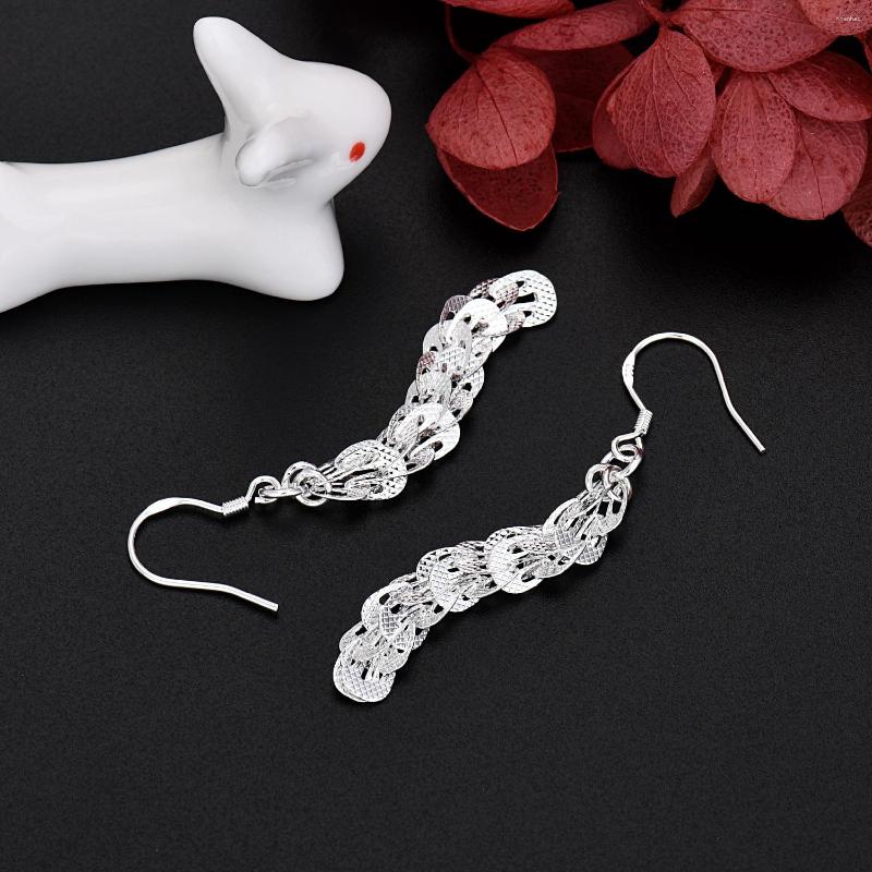 Dangle Earrings Fine 925 Sterling Silver Elegant For Women Fashion Party Wedding Street Versatile Jewelry Valentine's Day Gifts
Dangle Earrings Fine 925 Sterling Silver Elegant For Women Fashion Party Wedding Street Versatile Jewelry Valentine's Day Gifts