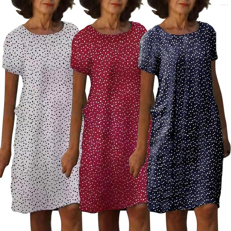 Casual Dresses Women Plus Size Summer Flared Short Sleeve V-Neck Loose Midi Vintage Heart Printed Solid Color Sundress Vestidos Fiesta Mujer, White
Casual Dresses Women Plus Size Summer Flared Short Sleeve V-Neck Loose Midi Vintage Heart Printed Solid Color Sundress Vestidos Fiesta Mujer, White