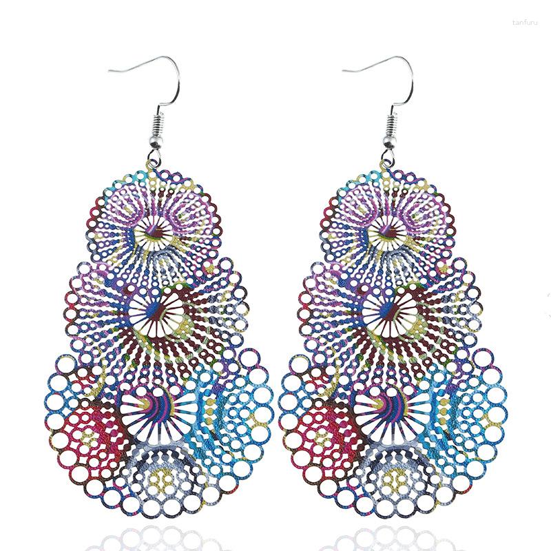 Dangle Earrings LOVBEAFAS Fashion Colorful Hollow Drop For Women Jewelry Round Vintage Long Bohemian Bijoux
Dangle Earrings LOVBEAFAS Fashion Colorful Hollow Drop For Women Jewelry Round Vintage Long Bohemian Bijoux