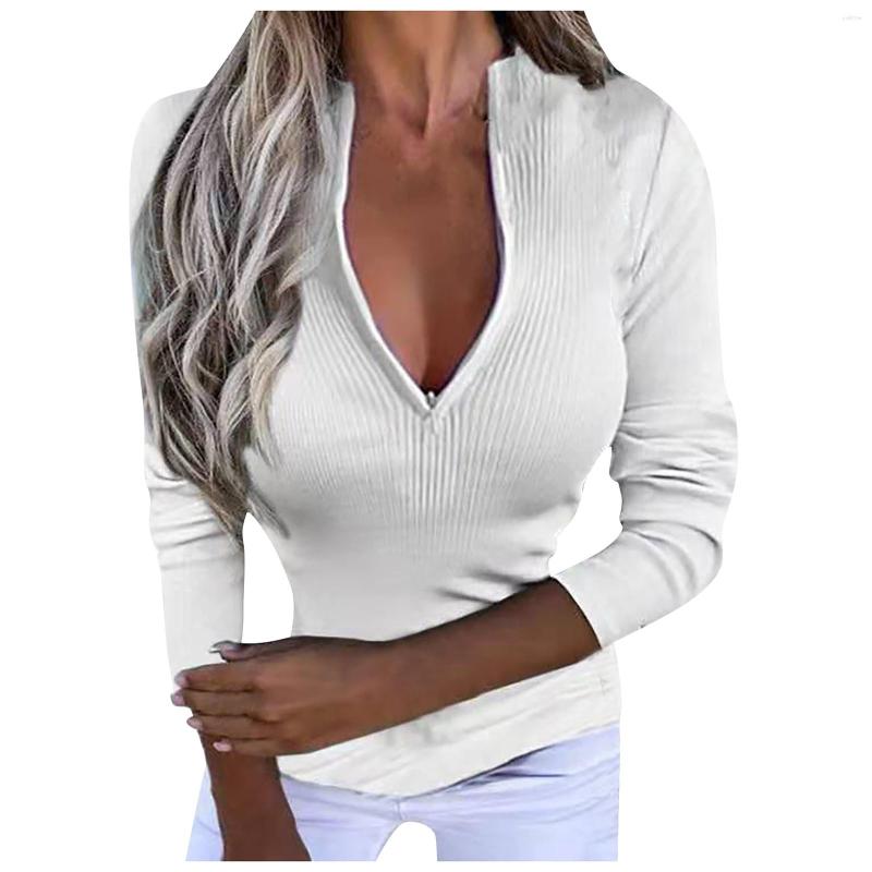 Women' T Shirts Winter Fashion Woman Long Sleeve Oversized T-shirt Casual Solid Color Sexy Zipper Tops Women Clothing Shirt
Women' T Shirts Winter Fashion Woman Long Sleeve Oversized T-shirt Casual Solid Color Sexy Zipper Tops Women Clothing Shirt