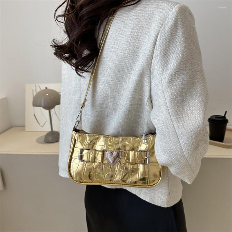 Evening Bags Alligator Pattern Y2k Girls Underarm Bag PU Leather Shoulder Hobos Heart Shaped Metal Buckle Handbags 2023 Tread, Black
Evening Bags Alligator Pattern Y2k Girls Underarm Bag PU Leather Shoulder Hobos Heart Shaped Metal Buckle Handbags 2023 Tread, Black