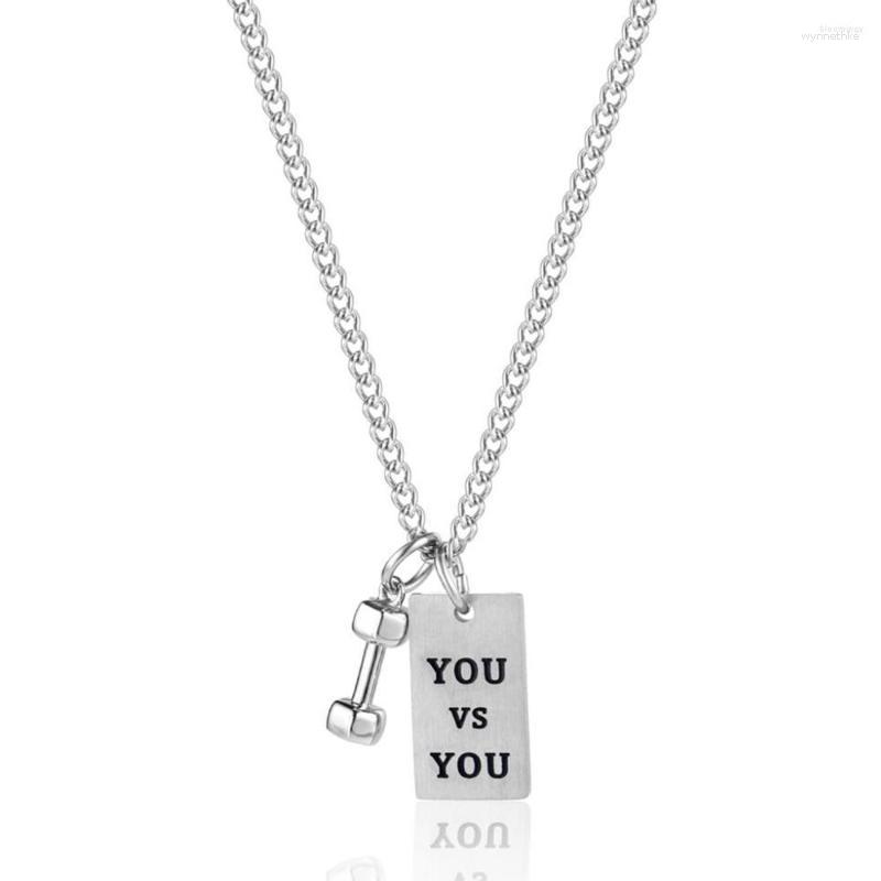 Pendant Necklaces Stainless Steel Vintage Fitness Dumbbell Necklace Fashion Men Cool Jewelry Gift For Him
Pendant Necklaces Stainless Steel Vintage Fitness Dumbbell Necklace Fashion Men Cool Jewelry Gift For Him