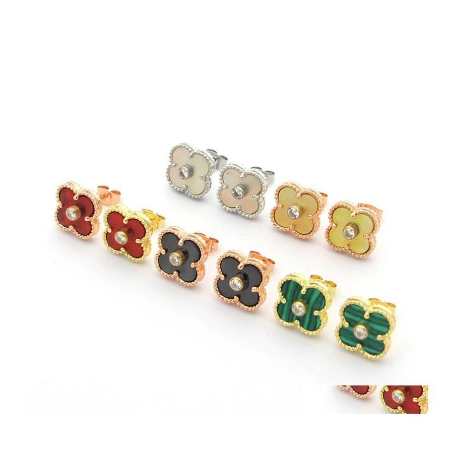 Stud High Quality Natural Shell Crystal Earrings Fashion Korean Four Leaf Clover Earring Classic Designer Womens Jewelry Drop De Dhqpr
Stud High Quality Natural Shell Crystal Earrings Fashion Korean Four Leaf Clover Earring Classic Designer Womens Jewelry Drop De Dhqpr