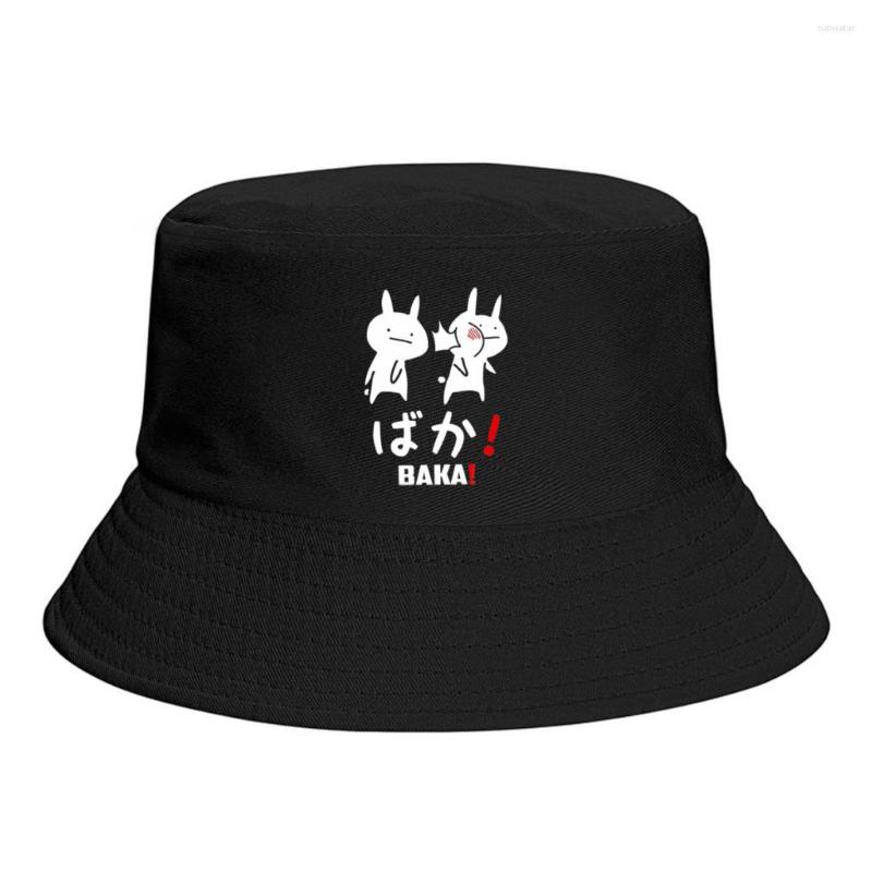 Berets Summer Unisex Harajuku Bucket Hats Anime Baka Women Men Fishing Fisherman Hat Cute Animal Docile Autumn, Black
Berets Summer Unisex Harajuku Bucket Hats Anime Baka Women Men Fishing Fisherman Hat Cute Animal Docile Autumn, Black