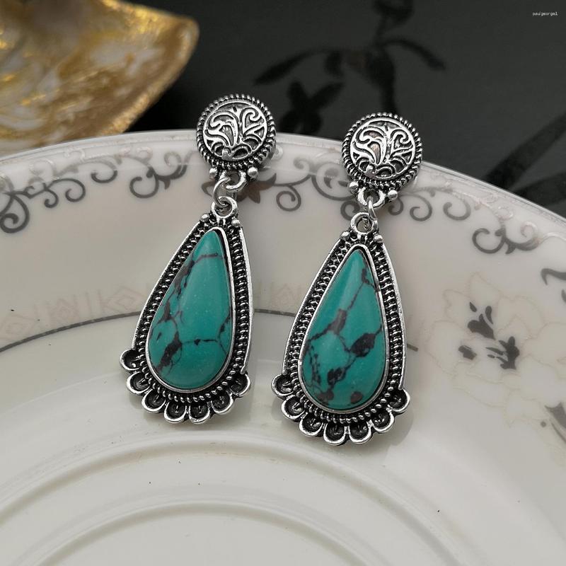 Necklace Earrings Set Blue Vintage Pendant For Women Luxury Water Drop Turquoise Earings Sets Women's Party Weddings Jewelry Accessories, Picture shown
Necklace Earrings Set Blue Vintage Pendant For Women Luxury Water Drop Turquoise Earings Sets Women's Party Weddings Jewelry Accessories, Picture shown