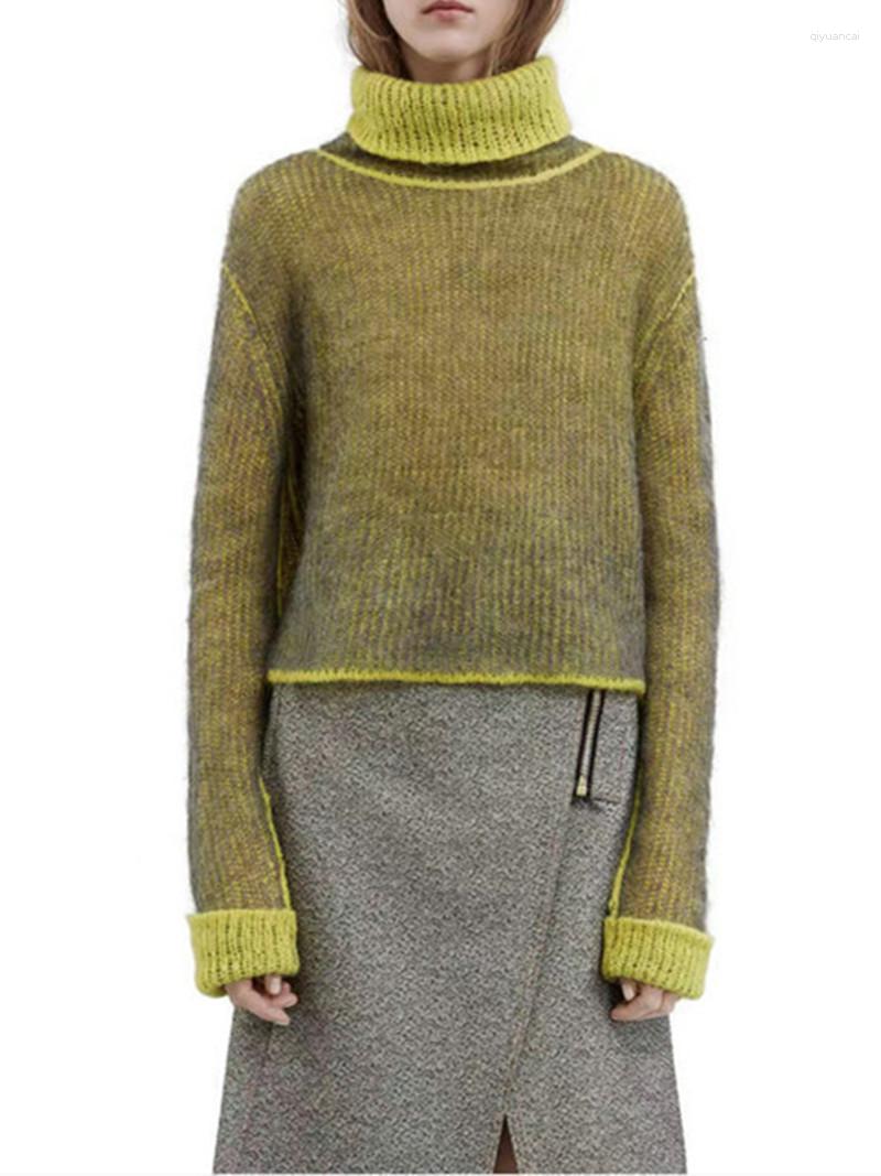 Women's Sweaters 2023 Women Turtleneck Mohair Blend Sweater Color-Block Early Autumn Long Sleeve Ladies Casual All-Match Pullover, Pink
Women's Sweaters 2023 Women Turtleneck Mohair Blend Sweater Color-Block Early Autumn Long Sleeve Ladies Casual All-Match Pullover, Pink