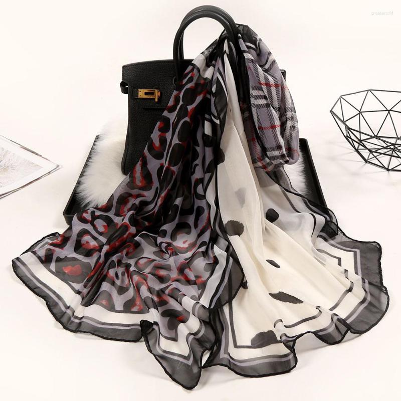 Scarves Noble Fashion Women Long Soft Wrap Lady Shawl Silk Chiffon Leopard Print All-match Scarf
Scarves Noble Fashion Women Long Soft Wrap Lady Shawl Silk Chiffon Leopard Print All-match Scarf
