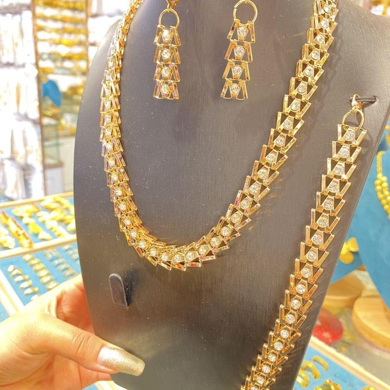 Necklace Earrings Set Party Jewelry Bracelet Wedding For Women DD10229, Picture shown
Necklace Earrings Set Party Jewelry Bracelet Wedding For Women DD10229, Picture shown