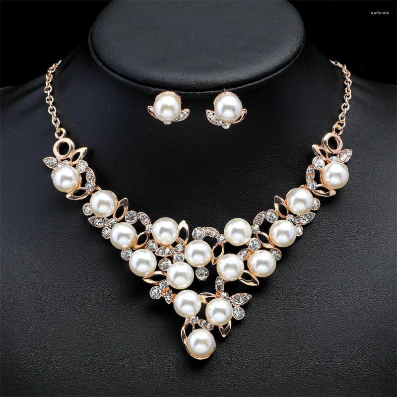 Necklace Earrings Set Charm Pearl Crystal Gem Drop Collar Earring Jewelry Luxury Woman's Wedding Bridal Valentine's Gift Accessories, Picture shown
Necklace Earrings Set Charm Pearl Crystal Gem Drop Collar Earring Jewelry Luxury Woman's Wedding Bridal Valentine's Gift Accessories, Picture shown