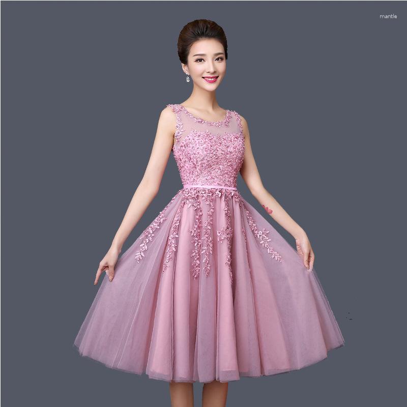Party Dresses Robes De Cocktail Dusty Pink Lace Applique Pearl Beaded A Line Sleeveless, Gray
Party Dresses Robes De Cocktail Dusty Pink Lace Applique Pearl Beaded A Line Sleeveless, Gray