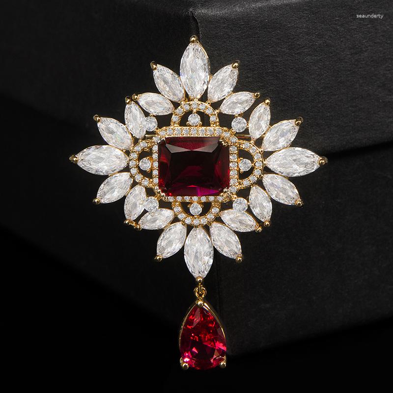 Brooches YYSUNNY Luxury Red Crystal Water Drop For Women Broches Brooch Pin Strass Accessories Female Jewelry Gift
Brooches YYSUNNY Luxury Red Crystal Water Drop For Women Broches Brooch Pin Strass Accessories Female Jewelry Gift