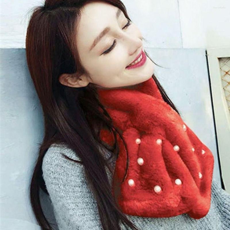 Scarves Korean Solid Double Sided Faux Fur Thick Plush Shawl Female Winter Oudoor Windproof Pearl Cross Neck Guard Warm Scarf
Scarves Korean Solid Double Sided Faux Fur Thick Plush Shawl Female Winter Oudoor Windproof Pearl Cross Neck Guard Warm Scarf