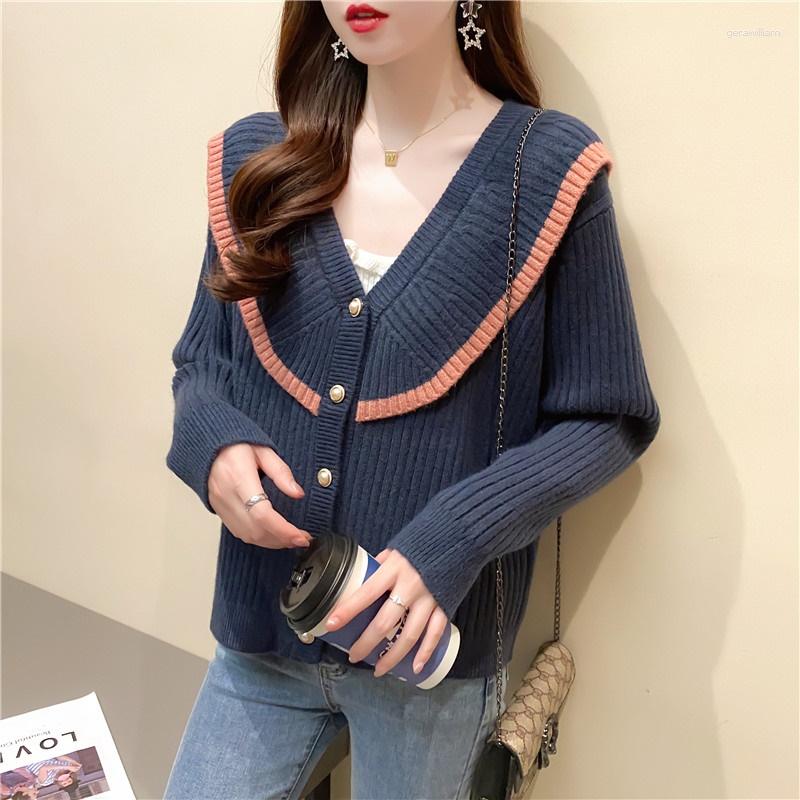 Women's Knits Autumn Winter Sweater Woman 2023 Preppy Style Single-Breasted Knit Cardigan Small Sweter Women Jacket Top Femme 5576
Women's Knits Autumn Winter Sweater Woman 2023 Preppy Style Single-Breasted Knit Cardigan Small Sweter Women Jacket Top Femme 5576