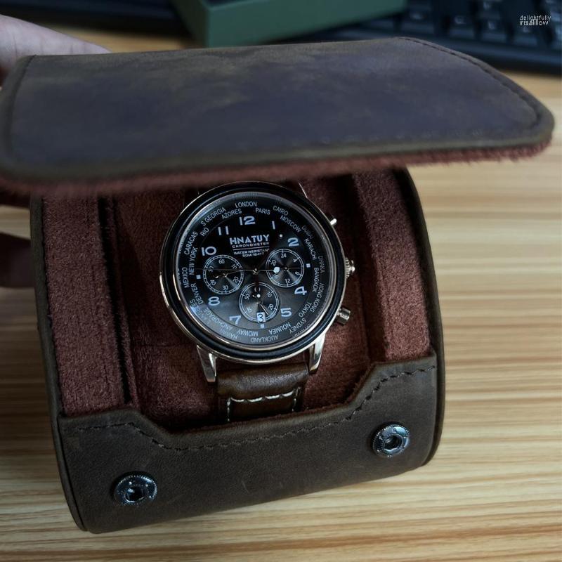Watch Boxes 1 Slots Roll Travel Case Cover Chic Portable Vintage Leather Display Storage Box With Slid In Out Organizers
Watch Boxes 1 Slots Roll Travel Case Cover Chic Portable Vintage Leather Display Storage Box With Slid In Out Organizers