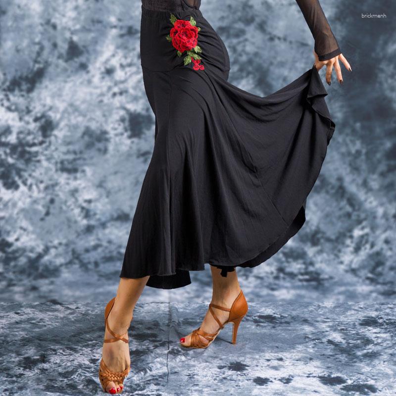 Stage Wear Women Girls Ballroom Dance Skirt Long Modern Standard Waltz Competition Dress Belly Tango Skirts Performance, Black
Stage Wear Women Girls Ballroom Dance Skirt Long Modern Standard Waltz Competition Dress Belly Tango Skirts Performance, Black