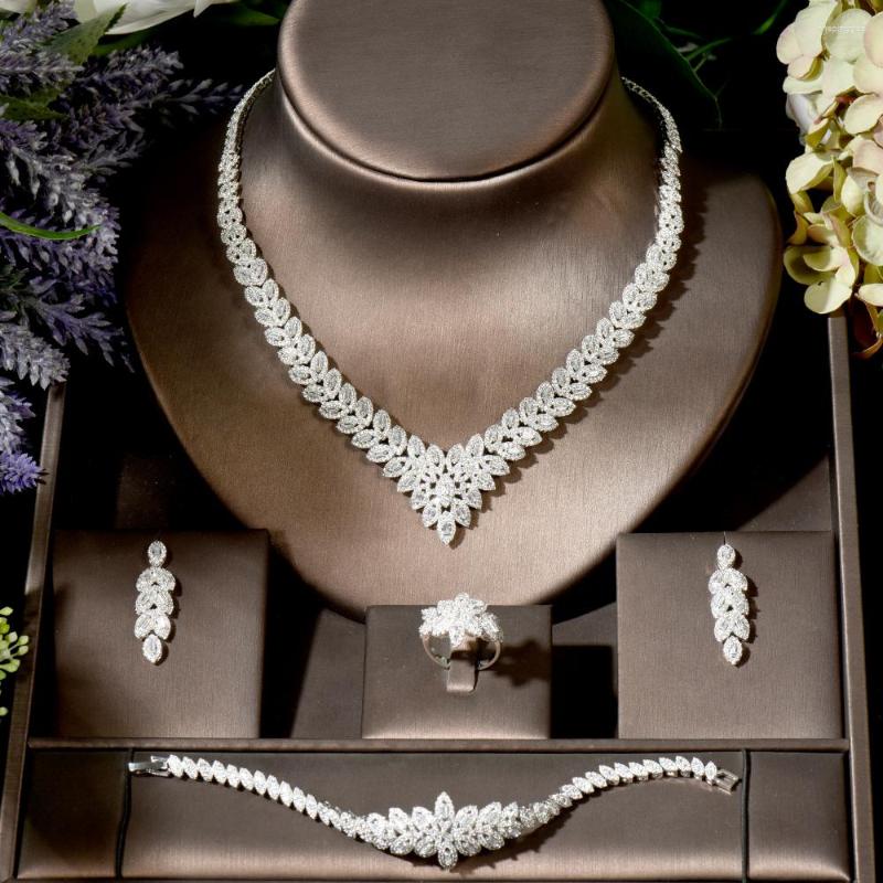 Necklace Earrings Set Fashion Elegant Leaf Flower Cubic Zircon Earring For Dress Bridal Party Dairy Charm Accessories N-1827, Picture shown
Necklace Earrings Set Fashion Elegant Leaf Flower Cubic Zircon Earring For Dress Bridal Party Dairy Charm Accessories N-1827, Picture shown