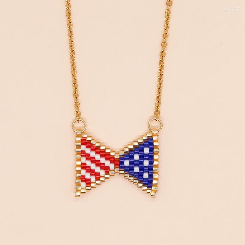 Chains Go2Boho Arrival America Flag Mini Pendent Necklace For Women Stainless Steel Chain Jewelry Miyuki Beads
Chains Go2Boho Arrival America Flag Mini Pendent Necklace For Women Stainless Steel Chain Jewelry Miyuki Beads