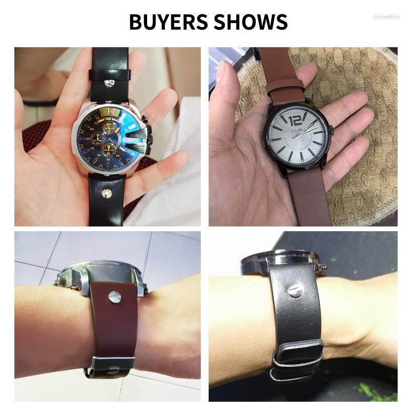 Watch Bands Cow Leather Plain Weave Band For Dz4323 1657 4343 DZ7408 7406 4318 With Nail Bracelet 24 26 28mm Strap
Watch Bands Cow Leather Plain Weave Band For Dz4323 1657 4343 DZ7408 7406 4318 With Nail Bracelet 24 26 28mm Strap