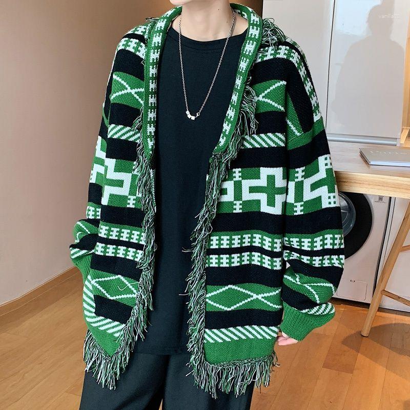 Women's Knits Retro Cardigan Sweater Men Women Knitwear Fashion Streetwear Button Green Sweatercoat Korean Clothes Tops Male Female 2023
Women's Knits Retro Cardigan Sweater Men Women Knitwear Fashion Streetwear Button Green Sweatercoat Korean Clothes Tops Male Female 2023