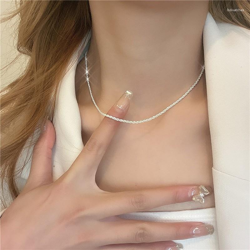 Pendant Necklaces 2023 Senior Silver Colour Sparkling Clavicle Chain Short Necklace Fashion Versatile Women Fine Jewelry Party Gift
Pendant Necklaces 2023 Senior Silver Colour Sparkling Clavicle Chain Short Necklace Fashion Versatile Women Fine Jewelry Party Gift