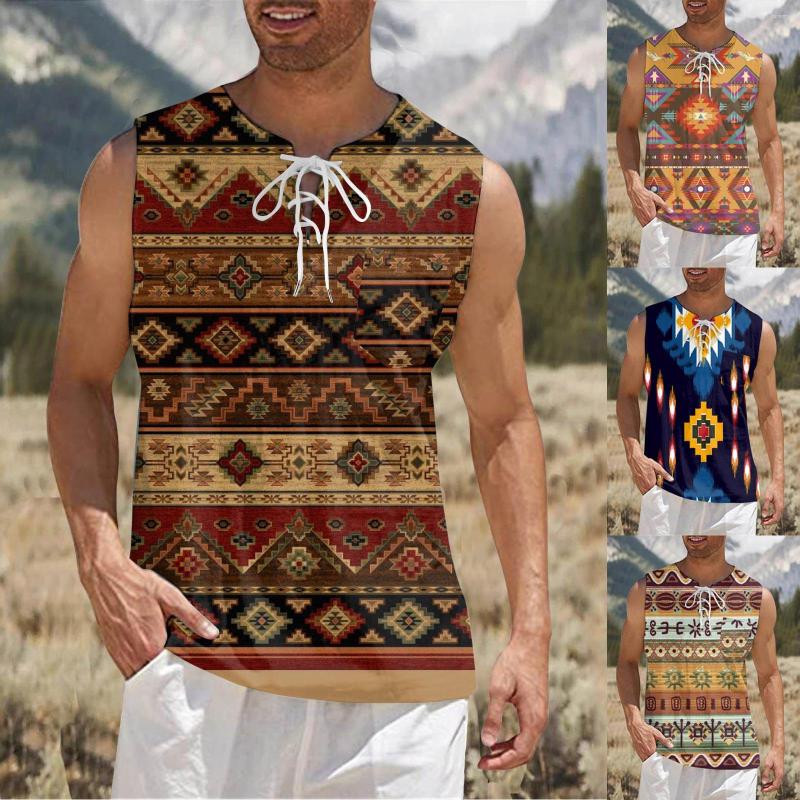 Men's Tank Tops Men's Sleeveless T-shirt Summer Top Casual Shirt Man Western Ethnic Cotton Linen Men Loose Baggy Chemise Homme, Brown
Men's Tank Tops Men's Sleeveless T-shirt Summer Top Casual Shirt Man Western Ethnic Cotton Linen Men Loose Baggy Chemise Homme, Brown