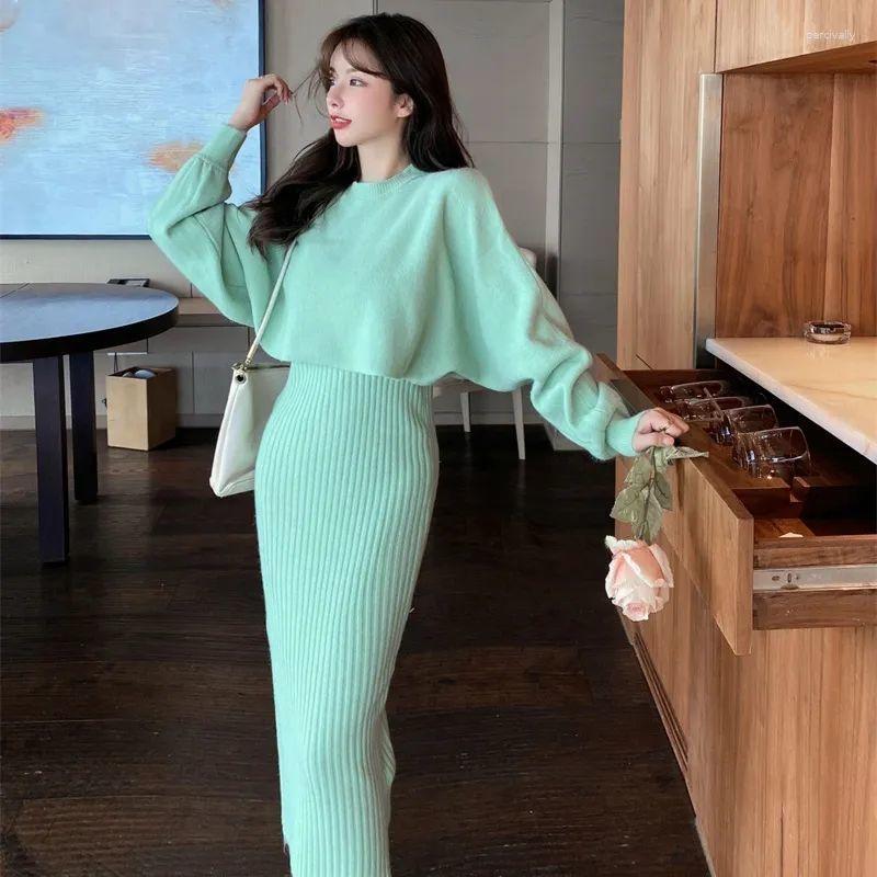 Work Dresses Female Solid Knitted Suits Woman Sweater Cardigan And Midi Long Bodycon Split Autumn Ladies Warm Two Pieces Sets G504, Black
Work Dresses Female Solid Knitted Suits Woman Sweater Cardigan And Midi Long Bodycon Split Autumn Ladies Warm Two Pieces Sets G504, Black