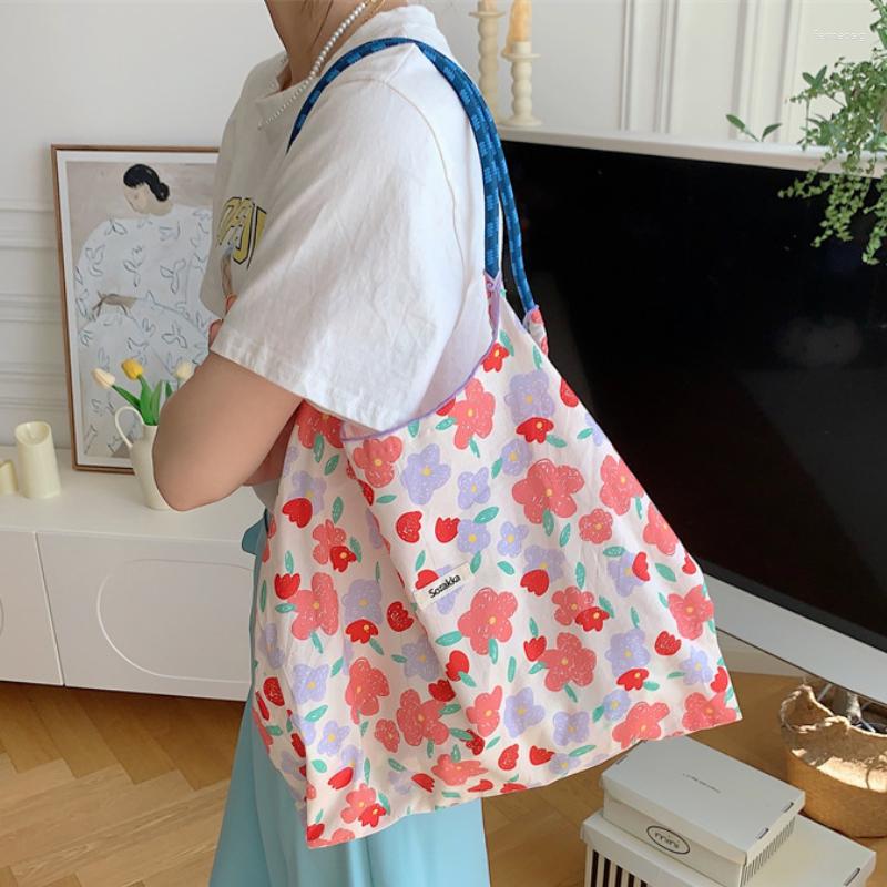 Evening Bags Large Capacity Women's Floral Shoulder Drawstring Ladies Thin Shopping Bag Summer Flower Female Travel Tote Purse Handbags 
Evening Bags Large Capacity Women's Floral Shoulder Drawstring Ladies Thin Shopping Bag Summer Flower Female Travel Tote Purse Handbags