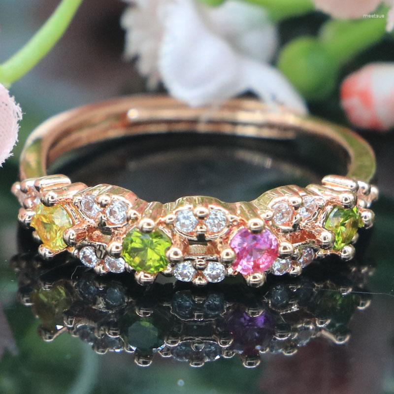 Cluster Rings 9x7mm Multi Color Pink Kunzite Green Peridot Golden Citrine CZ Women Rose Gold Silver
Cluster Rings 9x7mm Multi Color Pink Kunzite Green Peridot Golden Citrine CZ Women Rose Gold Silver