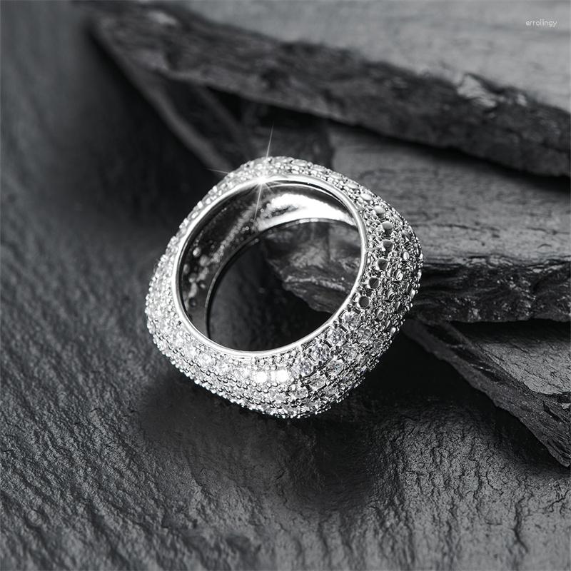 Wedding Rings Unisex Full White Zircon Geometric For Women Men Silver Color Luxury Couple Bands Engagement Party Jewelry Gifts
Wedding Rings Unisex Full White Zircon Geometric For Women Men Silver Color Luxury Couple Bands Engagement Party Jewelry Gifts