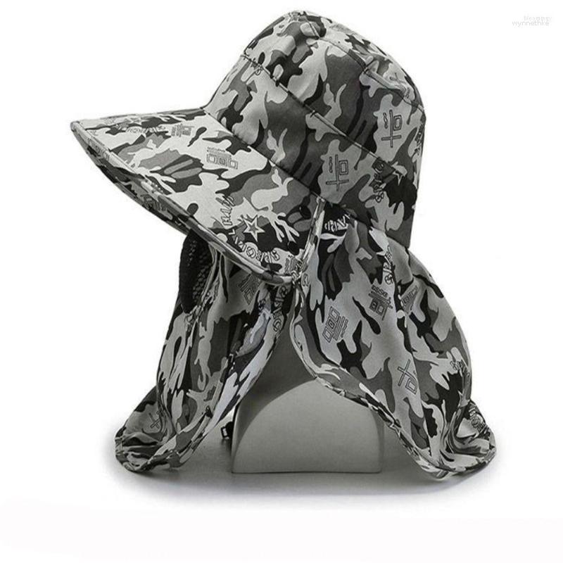 Berets Camouflage Outdoor Climbing Fishing Sun Protection Wide Brim Men Bucket Hat Fisherman Panama Cap, Picture shown
Berets Camouflage Outdoor Climbing Fishing Sun Protection Wide Brim Men Bucket Hat Fisherman Panama Cap, Picture shown