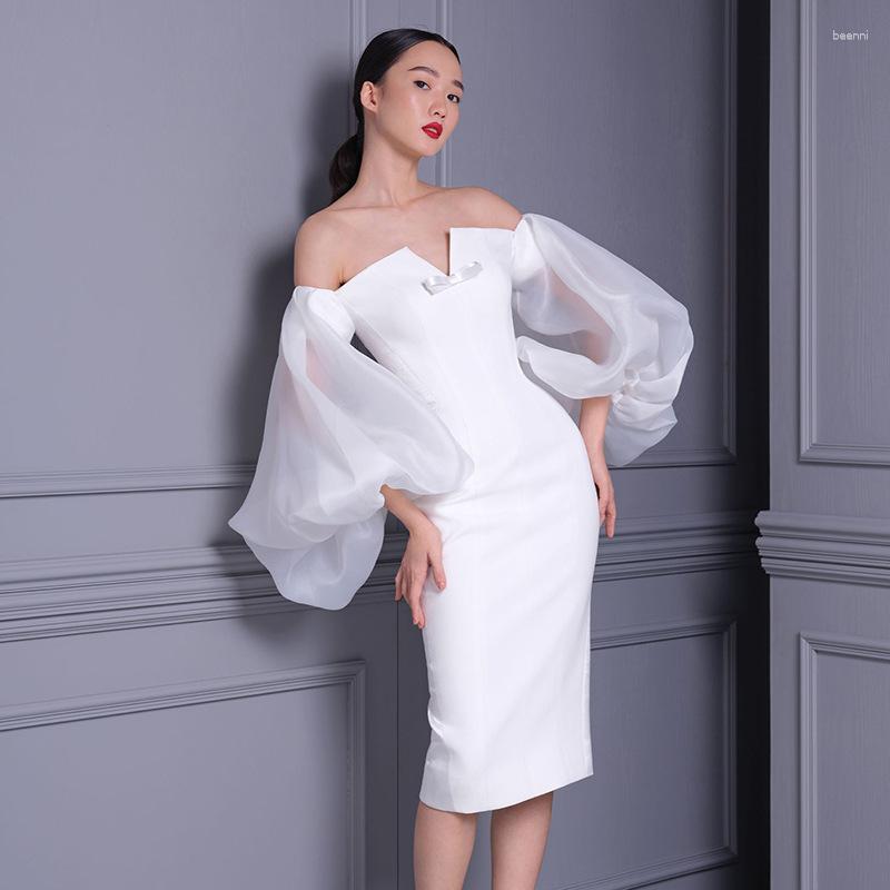 Casual Dresses European And American Ins Sexy Bubble Sleeve V-neck Knitted Retro Bandage High-end White Women's Dress Party Wedding, Black
Casual Dresses European And American Ins Sexy Bubble Sleeve V-neck Knitted Retro Bandage High-end White Women's Dress Party Wedding, Black