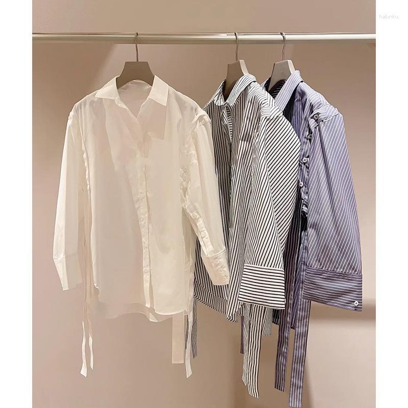Women's Blouses DUTRIEUX Japanese Two-wear Removable Sleeve Ribbon Shirts Stripe Solid Color Long Blusas 2023 Spring Design Casual Blouse, Green
Women's Blouses DUTRIEUX Japanese Two-wear Removable Sleeve Ribbon Shirts Stripe Solid Color Long Blusas 2023 Spring Design Casual Blouse, Green