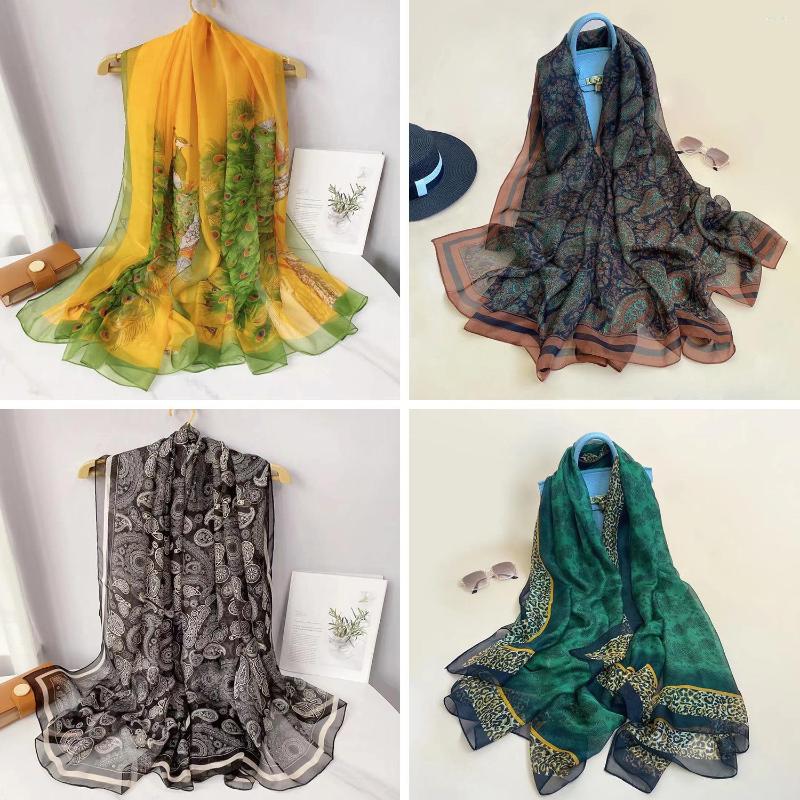 Scarves Silk Scarf Fashion Design Neck Foulard Female Luxury Hijab Women Warm Beach Echarpe Shawl Large Wrap Bandana
Scarves Silk Scarf Fashion Design Neck Foulard Female Luxury Hijab Women Warm Beach Echarpe Shawl Large Wrap Bandana