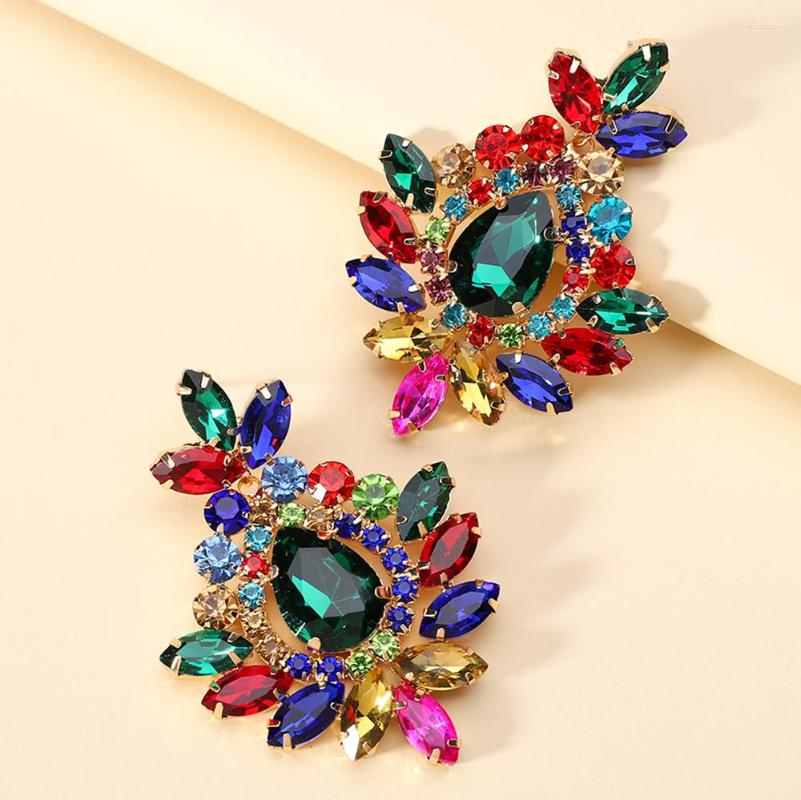 Dangle Earrings Bohemian Sparkly Colorful Crystal Big Earring Luxury Vintage Party Drop For Women Trendy Modern Charm Jewelry
Dangle Earrings Bohemian Sparkly Colorful Crystal Big Earring Luxury Vintage Party Drop For Women Trendy Modern Charm Jewelry