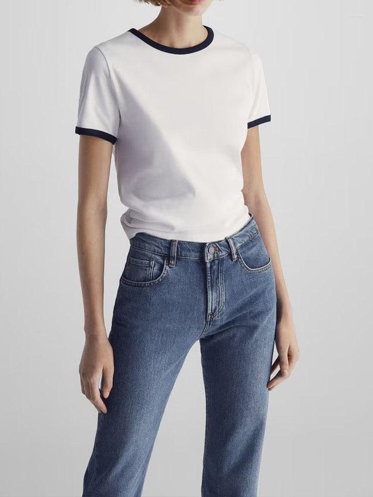 Women' T Shirts 2023 Fashion O Neck Pullover Short Sleeve Shirt Women Splice Slim Cotton Tees Summer Causal Ladies Tee Tops, White
Women' T Shirts 2023 Fashion O Neck Pullover Short Sleeve Shirt Women Splice Slim Cotton Tees Summer Causal Ladies Tee Tops, White