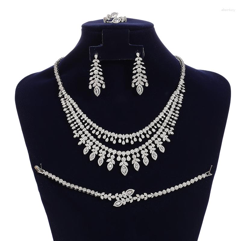 Necklace Earrings Set Jewelry HADIYANA Surprise Romantic Party Bracelet Ring Colorful Zircon Gift CN2690 Bijoux Mariage, Picture shown
Necklace Earrings Set Jewelry HADIYANA Surprise Romantic Party Bracelet Ring Colorful Zircon Gift CN2690 Bijoux Mariage, Picture shown