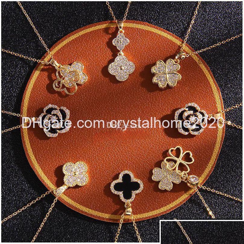 Pendant Necklaces Fourleafed Clover Luxury Necklace Designers Jewelry Diamonds Women Titanium Steel Goldplated Neve Dheex
Pendant Necklaces Fourleafed Clover Luxury Necklace Designers Jewelry Diamonds Women Titanium Steel Goldplated Neve Dheex