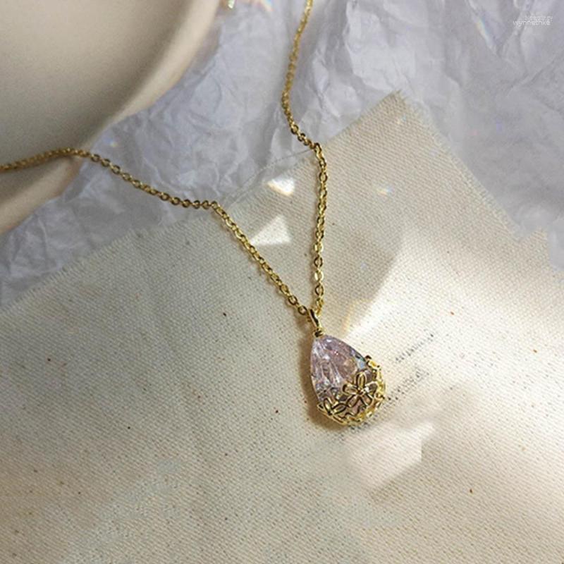 Pendant Necklaces Gold Color Geometric Jewelry Women Crystal Water Drop Necklace Wedding Party Gift Collares Para Mujer
Pendant Necklaces Gold Color Geometric Jewelry Women Crystal Water Drop Necklace Wedding Party Gift Collares Para Mujer