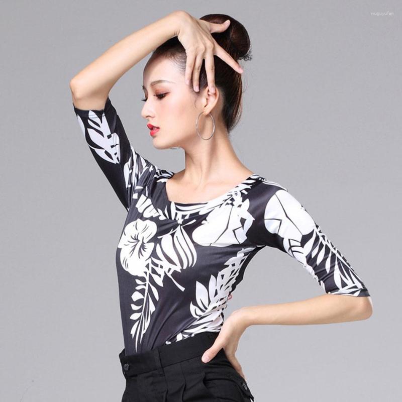 Stage Wear 2023 CM018 Half Sleeve Female Latin Dance Tops Floral Design Dancing Performamnce Modern Dress, 001
Stage Wear 2023 CM018 Half Sleeve Female Latin Dance Tops Floral Design Dancing Performamnce Modern Dress, 001