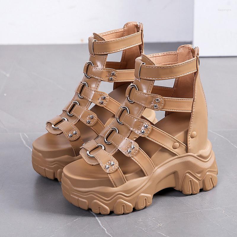 Sandals Women Thick Bottom Gladiator Shoes Woman Chunky Sneakers High Platform Hollow Out 11CM Wedge Heels Beach Sandalias, White
Sandals Women Thick Bottom Gladiator Shoes Woman Chunky Sneakers High Platform Hollow Out 11CM Wedge Heels Beach Sandalias, White