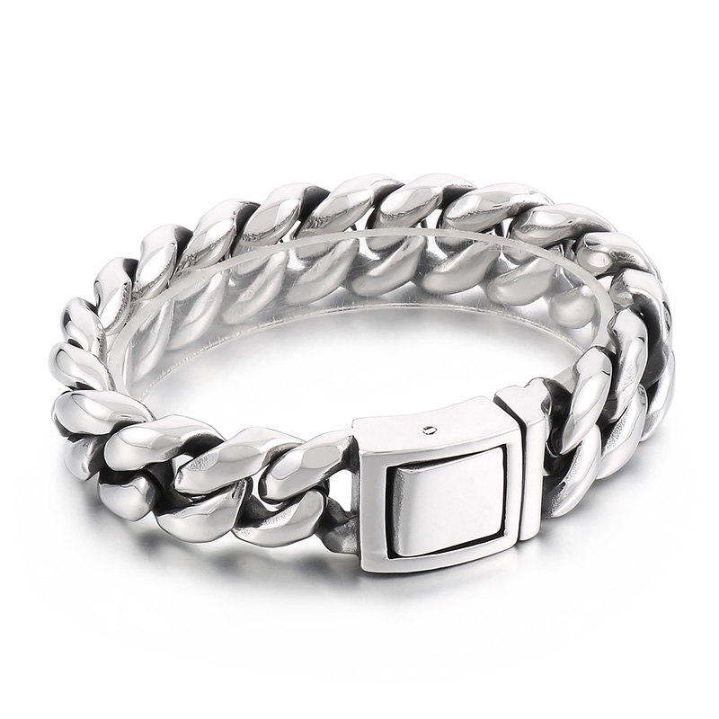 154g Heavy Stainless Steel Cuban Curb Link Bracelet 19mm 8.66inch High Polished Casting For Mens Birthdays, Father's Day, Husbands Gifts
154g Heavy Stainless Steel Cuban Curb Link Bracelet 19mm 8.66inch High Polished Casting For Mens Birthdays, Father's Day, Husbands Gifts