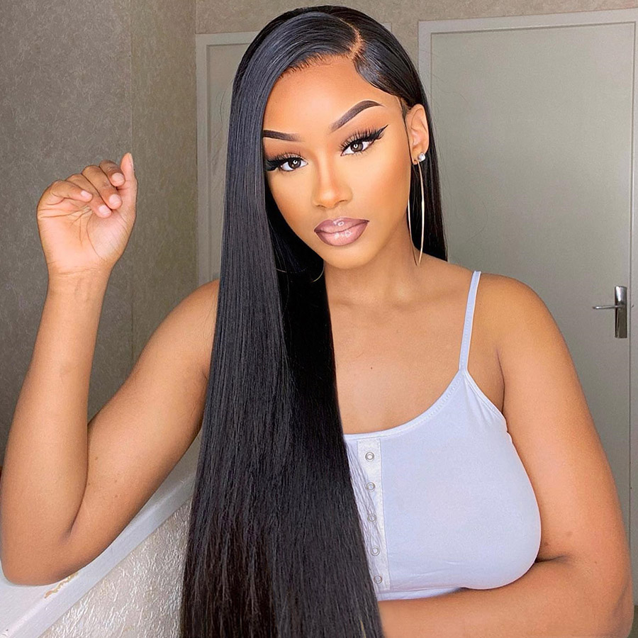 180% Straight Lace Front Wig 13x4 Hd Transparent Lace Frontal Wig 30 32 34 Inch Preplucked Human Hair Wigs Wigs for Black Women, Natural color
180% Straight Lace Front Wig 13x4 Hd Transparent Lace Frontal Wig 30 32 34 Inch Preplucked Human Hair Wigs Wigs for Black Women, Natural color