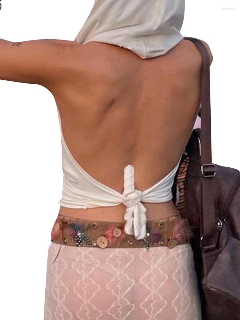 Women's Tanks Women S Sleeveless Hooded Crop Top With Backless Tie Knot And Cowl Neckline For Streetwear Fashion, Beige
Women's Tanks Women S Sleeveless Hooded Crop Top With Backless Tie Knot And Cowl Neckline For Streetwear Fashion, Beige
