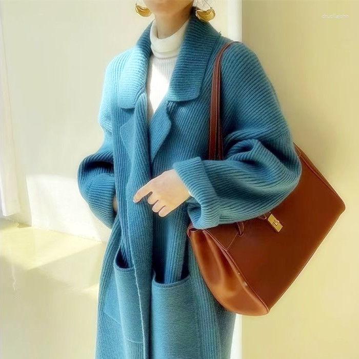 Women' Knits Mn And Winter Women' Knitted Cardigan 2023 Solid Color V-Neck Long Sleeve Crochet Fashion Classic Sweater Coat T284, Blue
Women' Knits Mn And Winter Women' Knitted Cardigan 2023 Solid Color V-Neck Long Sleeve Crochet Fashion Classic Sweater Coat T284, Blue