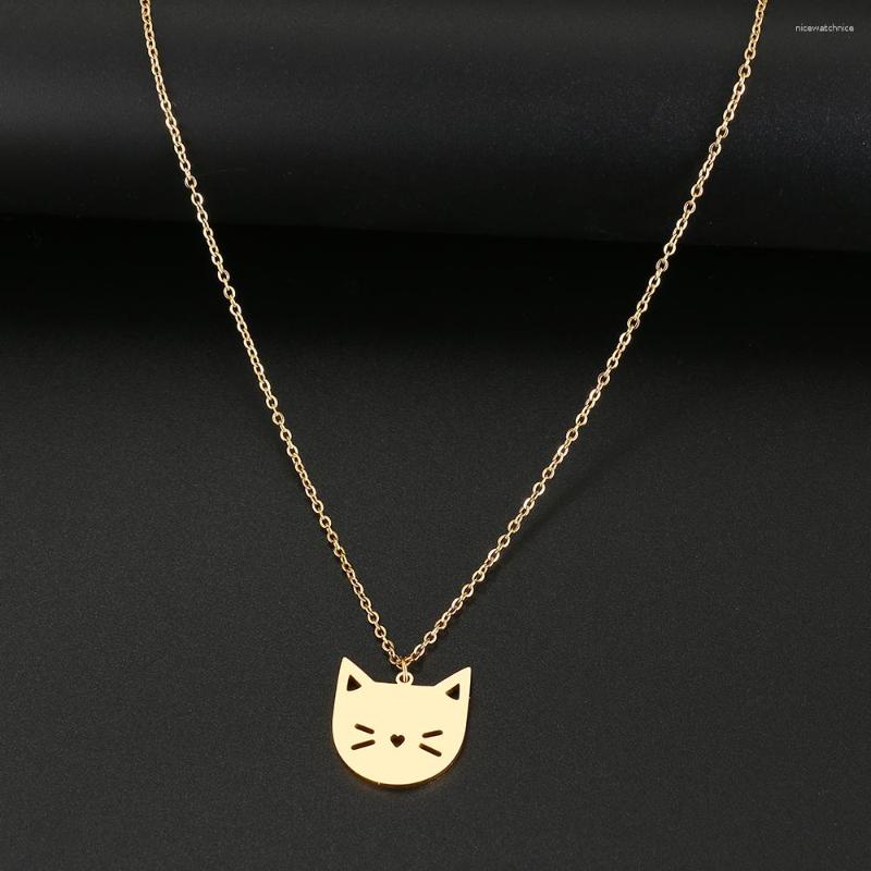 Pendant Necklaces Stainless Steel Cute Cartoon Kitten Fashion Pendants Chain Choker Fine Charm Necklace For Women Jewelry Party Gifts
Pendant Necklaces Stainless Steel Cute Cartoon Kitten Fashion Pendants Chain Choker Fine Charm Necklace For Women Jewelry Party Gifts