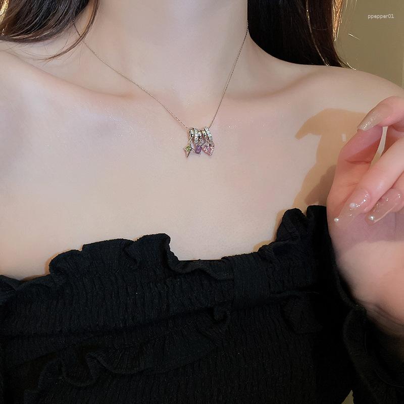 Pendant Necklaces KAITIN Zircon Oval Heart Necklace For Women Luxury Fashion Temperament Collar Chain Exquisite Accessories Wholesale
Pendant Necklaces KAITIN Zircon Oval Heart Necklace For Women Luxury Fashion Temperament Collar Chain Exquisite Accessories Wholesale