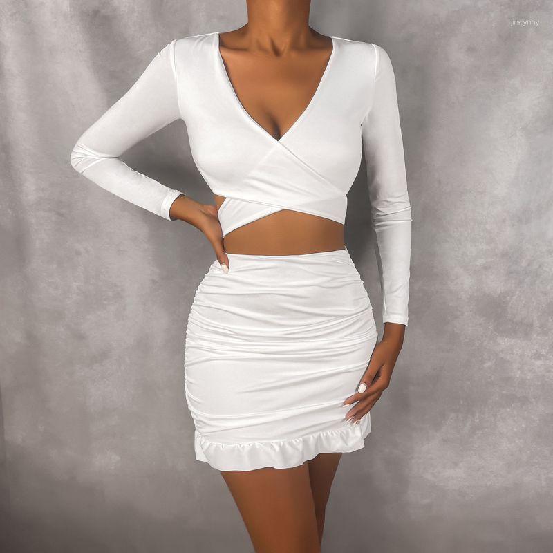 Work Dresses Women Slim Skirts Suit Cross Bandage Crop Top Sheath Ruffles Wrap Hip Skirt 2 Piece Set Lady Night Club Party Revel Outfits, Black
Work Dresses Women Slim Skirts Suit Cross Bandage Crop Top Sheath Ruffles Wrap Hip Skirt 2 Piece Set Lady Night Club Party Revel Outfits, Black