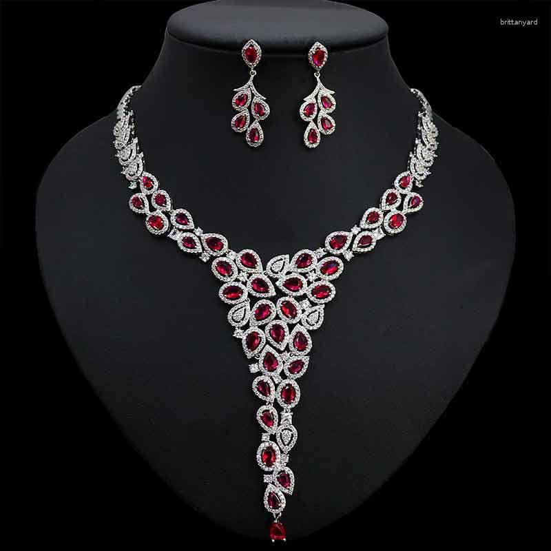 Necklace Earrings Set 2023 Jewelry For Women Wedding Party Cubic Zircon Heart Pendant Sets Bridal Dress Suits Jewellery Accessory, Picture shown 
Necklace Earrings Set 2023 Jewelry For Women Wedding Party Cubic Zircon Heart Pendant Sets Bridal Dress Suits Jewellery Accessory, Picture shown