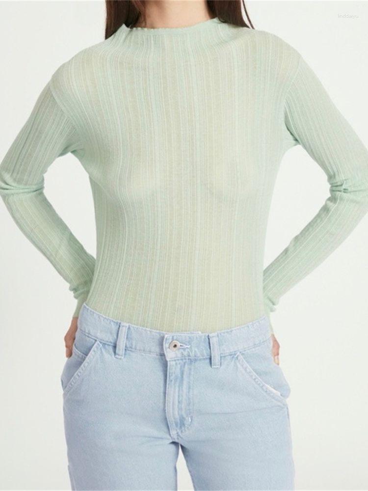 Women's Sweaters Women Thin Knit Sweater Early Spring 2023 Semi-Turtleneck Pit Strip Female Basic Undershirt Pullover Tops, Green
Women's Sweaters Women Thin Knit Sweater Early Spring 2023 Semi-Turtleneck Pit Strip Female Basic Undershirt Pullover Tops, Green