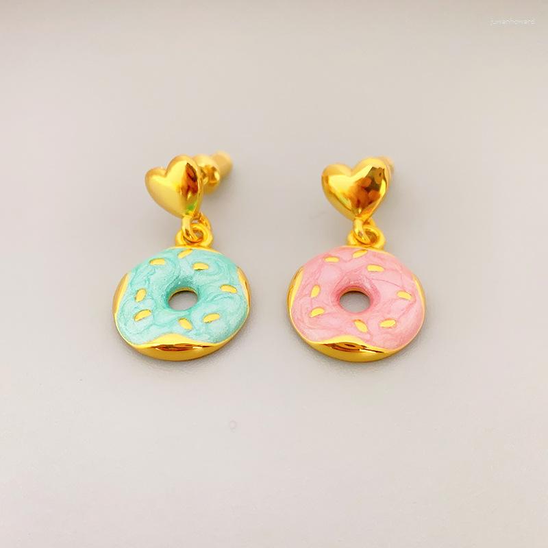 Dangle Earrings Donut-shapeove Heart Stud Enamel Dripping Oil Summer Girls Lovely Cute Eardrop
Dangle Earrings Donut-shapeove Heart Stud Enamel Dripping Oil Summer Girls Lovely Cute Eardrop